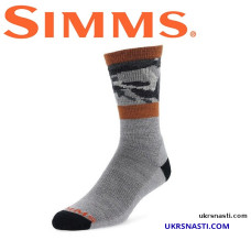 Носки Simms Daily Sock Woodland Camo Steel размер XL