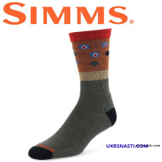 Носки Simms Daily Sock Troutscape размер XL
