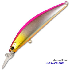 Воблер плавающий Jackall Tricoroll GT 72MD-F длина 7,2 см вес 6,6 грамм цвет pearl pink purple