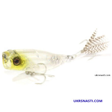 Поппер поверхностный плавающий Jackall Chubby Popper 42 длина 4,2 см вес 3,3 грамм цвет hl crystal