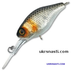 Воблер плавающий Jackall Diving Chubby 38 длина 3,8 см вес 4,3 грамм цвет uv mat silver & black