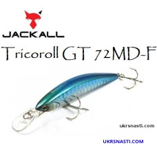 Воблер плавающий Jackall Tricoroll GT 72MD-F длина 7,2 см вес 6,6 грамм 