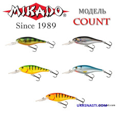 Воблер Mikado COUNT плавающий 7 см.