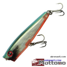 Воблер Mottomo Shooter 65F 8,5 грамм  Плавающий цвет Silver Black 3D